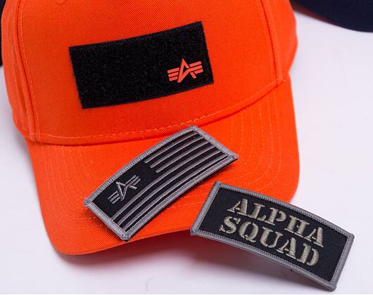 Kšiltovka Alpha Industries VLC Patch Cap 196901 Flame Orange