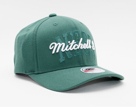 Kšiltovka Mitchell & Ness Stacked Logo Redline Snapback Branded Dark Green