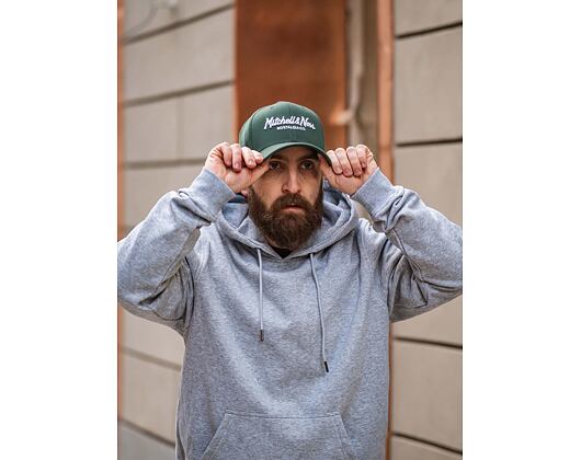Kšiltovka Mitchell & Ness - Branded Pinscript Classic Red - Dark Green