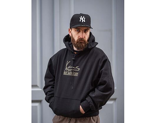 Mikina Karl Kani Jeans Oversize Hoodie Black 6093278