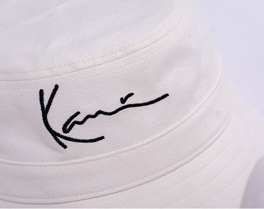Klobouk Karl Kani Signature Bucket Off White 7115076