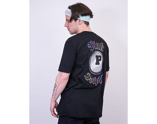 Triko Pink Dolphin Chrome 8 Ball Ocean Tee Black