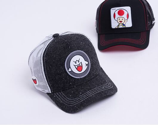 Kšiltovka Capslab Trucker (SUPER MARIO) Ghost POW2