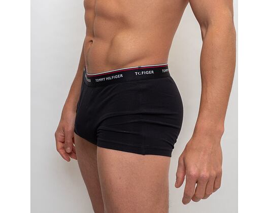 Boxerky Tommy Hilfiger Low Rise Trunk 3 Pack Premium Essentials Black