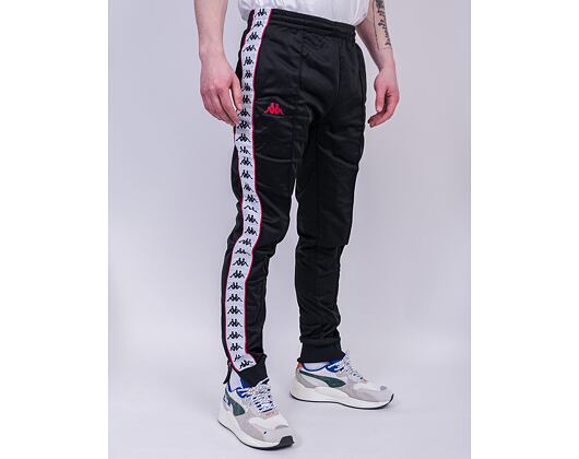 Tepláky Kappa 222 Banda Rastoria Slim C1D Black/Red/White