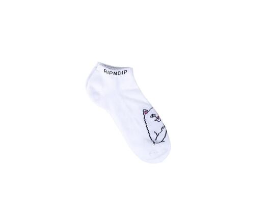 Ponožky RIP N DIP Lord Nermal Low Socks RND2113 White