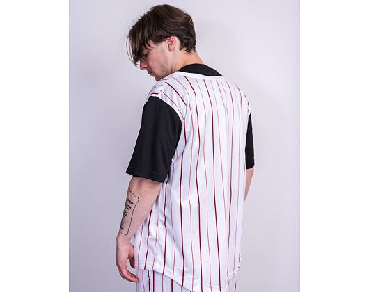 Dres Karl Kani KK Varsity Block Pinstripe Baseball Shirt 6035461 White