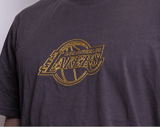 Triko New Era NBA Chain Stitch Los Angeles Lakers Graphite / Gold