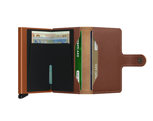 Peněženka Secrid Miniwallet Saffiano Caramel