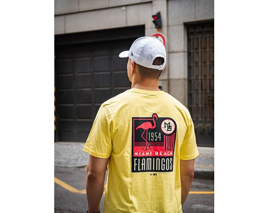 Triko New Era Minor League Graphic Miami Beach Flamingos Yellow