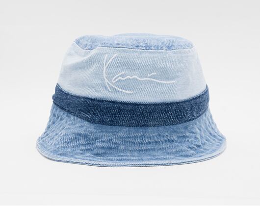 Klobouk Karl Kani KK Signature Block Denim Bucket Hat Blue 7115093