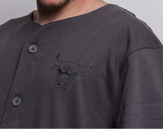 Triko New Era NBA Geometric Camo Baseball Jersey Chicago Bulls Graphite