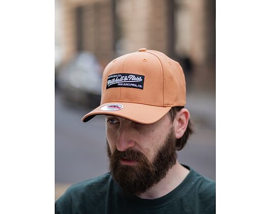 Kšiltovka Mitchell & Ness Branded Box Logo Redline Snapback INTL911 Tan