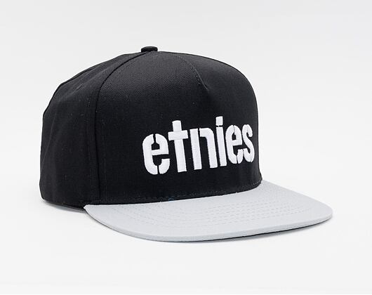 Kšiltovka ETNIES Corp Snapback Black/Grey