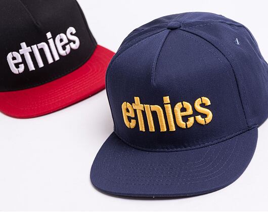 Kšiltovka ETNIES Corp Snapback Navy/Yellow