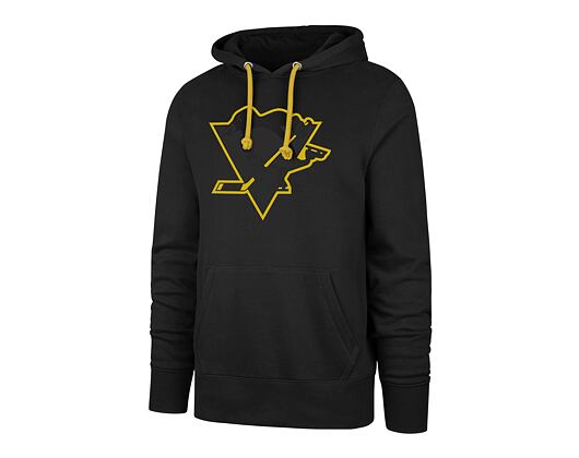 Mikina '47 Brand NHL Pittsburgh Penguins Imprint Burnside Hood Jet Black