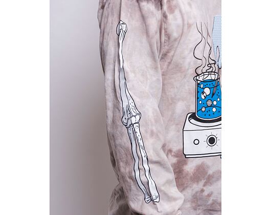 Triko HUF Mess Tiedye Longsleeve Black
