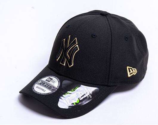 Kšiltovka New Era 9FORTY MLB Black and Gold New York Yankees Black
