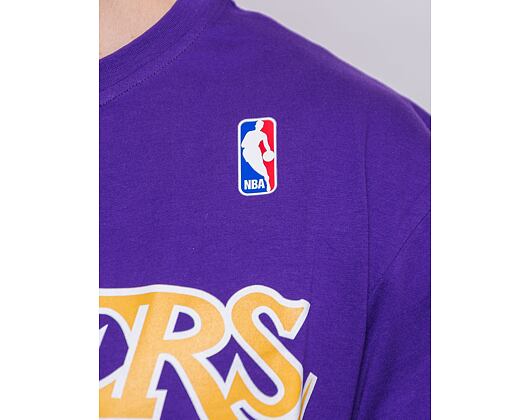 Triko Mitchell & Ness Los Angeles Lakers Shaquille O'Neal Name & Number Tee Purple