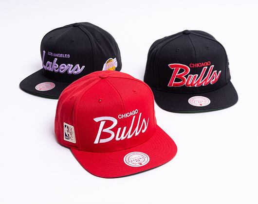 Kšiltovka Mitchell & Ness Chicago Bulls Vintage Draft Script Snapback Bulls Red