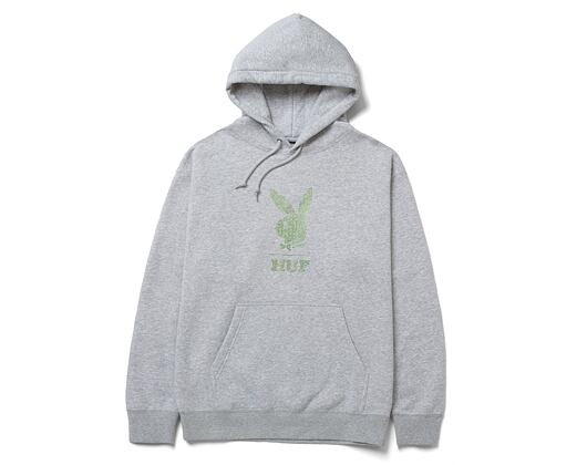 Mikina HUF Playboy Rhinestone Hoodie Grey Heather