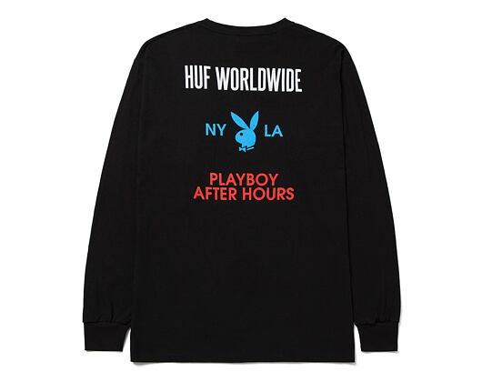 Triko s dlouhým rukávem HUF Playboy Bright Lights Longsleeve Black