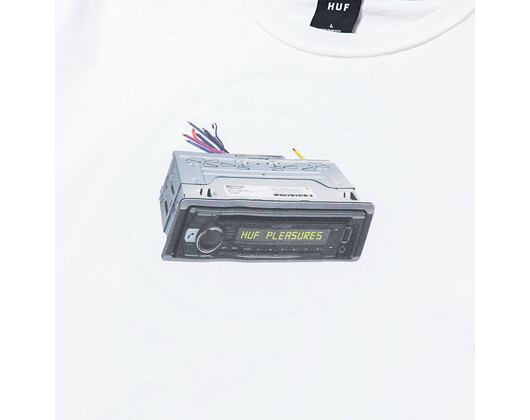 Triko HUF × Pleasures Head Unit T-Shirt White