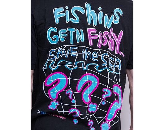 Triko Pink Dolphin FISHIN TEE QS2111FIBL BLACK