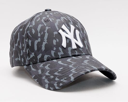 Kšiltovka New Era 9FORTY All over Camo New York Yankees Strapback Graphite