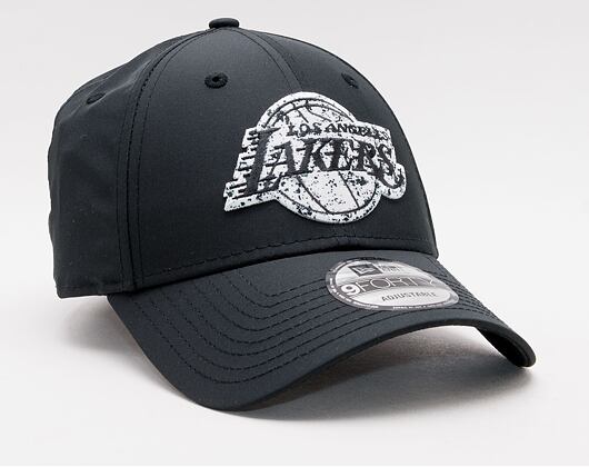 Kšiltovka New Era 9FORTY Black & White Los Angeles Lakers Strapback Black