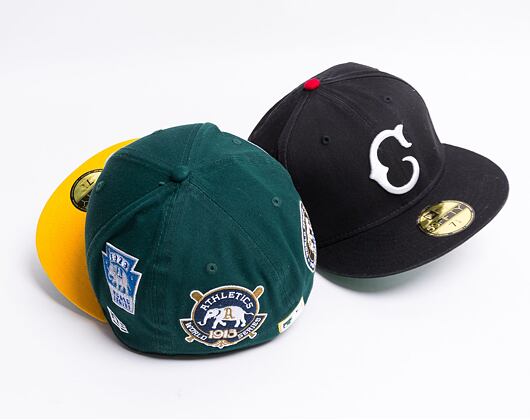 Kšiltovka New Era 59FIFTY Cooperstown Multi WS Patch Oakland Athletics Fitted Dark Green