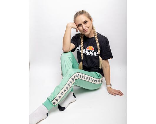 Dámské Tepláky Kappa 222 Banda Wrastoria Slim Green Sage - Beige - Green
