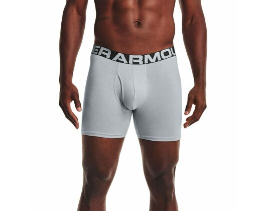 Pánské Trenýrky Under Armour Charged Cotton 6in 3 Pack - Black / Grey / Charcoal