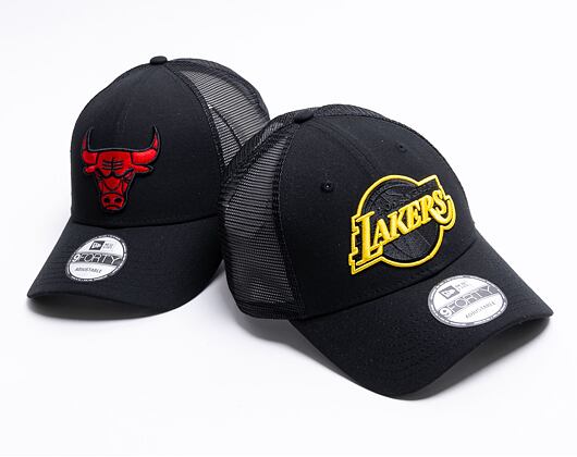 Kšiltovka New Era 9FORTY Trucker Home FIeld Los Angeles Lakers Black