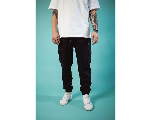 Tepláky New Era Utility Cargo Joggers Black / Bright Red
