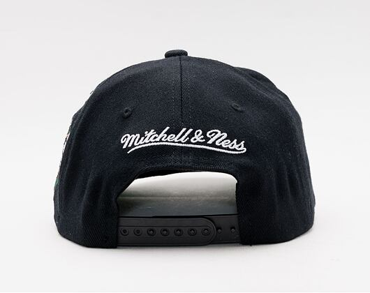 Kšiltovka Mitchell & Ness Team Script 2.0 Stretch Snapback Boston Celtics Black