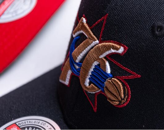 Kšiltovka Mitchell & Ness Team Ground 2.0 Stretch Snapback HWC Philadelphia 76ers Black