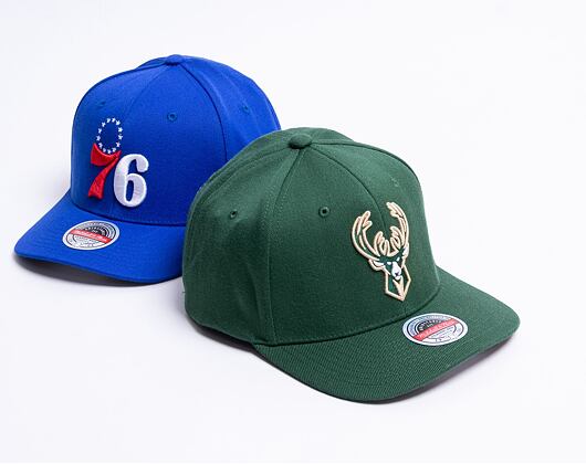 Kšiltovka Mitchell & Ness Team Ground 2.0 Stretch Snapback Milwaukee Bucks Green