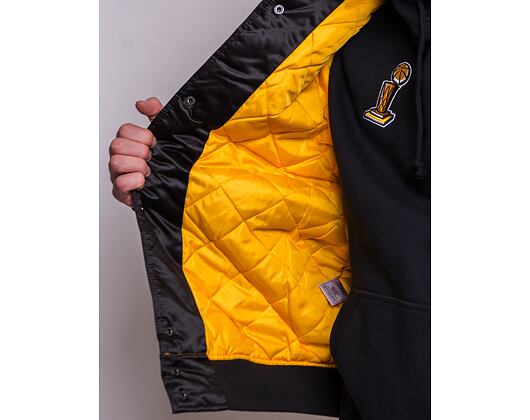 Bunda Mitchell & Ness Champ City Satin Jacket Los Angeles Lakers Black