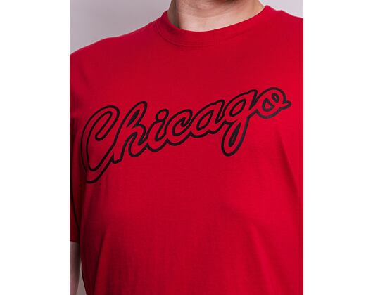 Triko Mitchell & Ness Champ City S/S Tee Chicago Bulls Scarlet