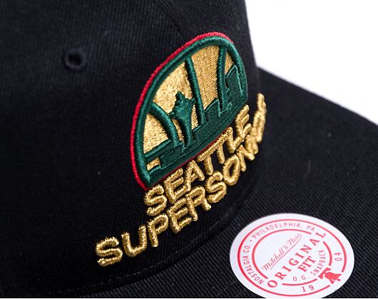 Kšiltovka Mitchell & Ness Bhm Logo Color Snapback HWC Seattle Supersonics Black
