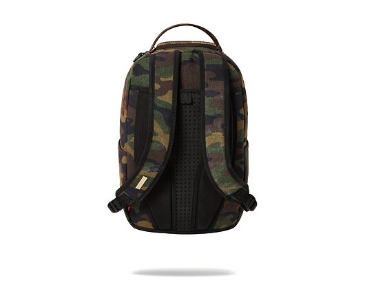 Batoh Sprayground Shark Shape Checkered Camo / Brown Backpack