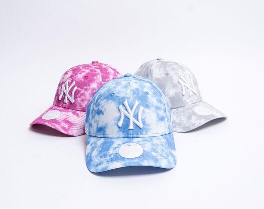 Dámská kšiltovka New Era 9FORTY Womens MLB Tie Dye New York Yankees Strapback Sky Blue