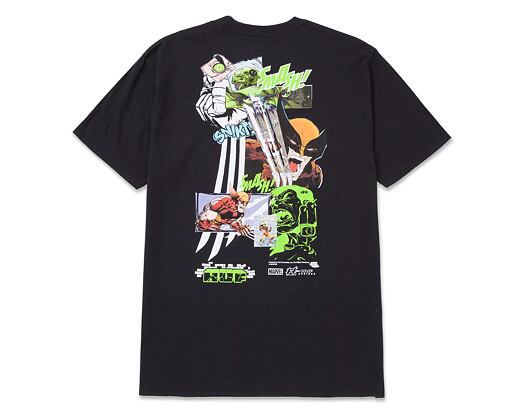 Triko HUF x MARVEL Smash Up T-Shirt Black
