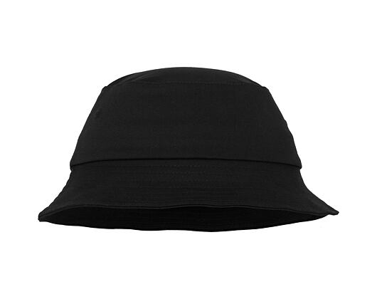 Klobouk Yupoong Flexfit Cotton Twill Bucket Hat Black