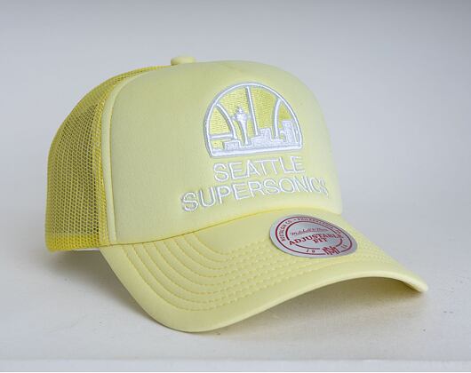 Kšiltovka Mitchell & Ness Seattle Supersonics Pastel Trucker Snapback HWC Yellow
