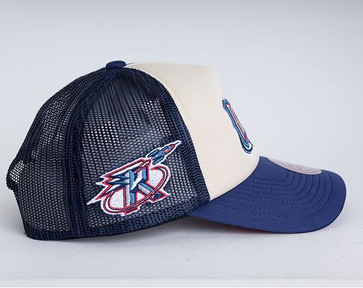 Kšiltovka Mitchell & Ness Houston Rockets Off White Trucker HWC Off White