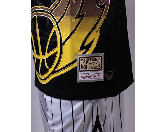 Triko Mitchell & Ness Portland Trail Blazers Big Face 4.0 Tee Black