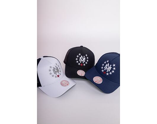 Kšiltovka Mitchell & Ness Branded Essential Stars Trucker Snapback Black