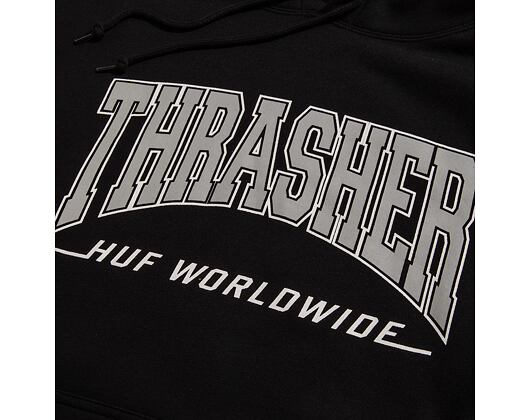 Mikina HUF × Thrasher Bayview Hoodie Black